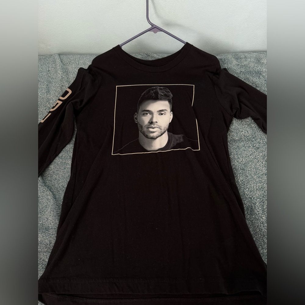Black Long Sleeve Graphic Tee